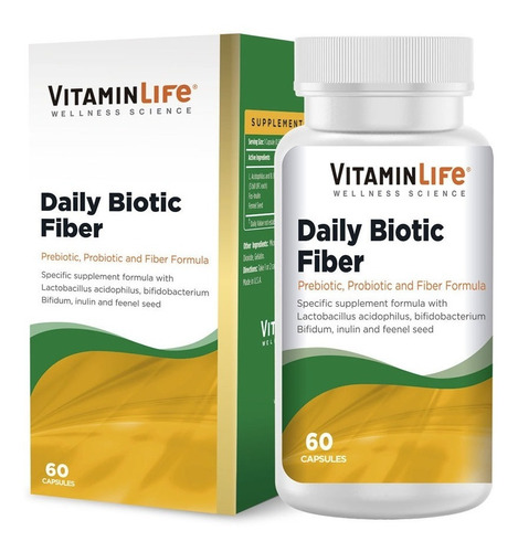 Daily Biotic Fiber / 60 Cápsulas / Vitamin Life