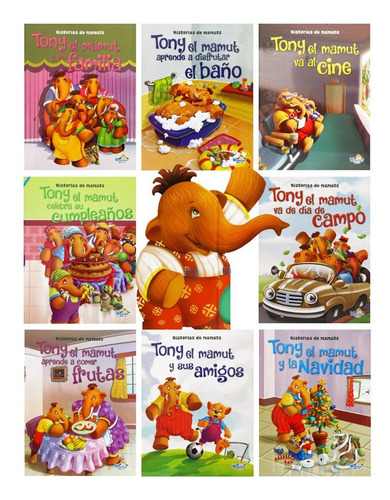 Tony El Mamut Cuentos Valores Colección 8 Títulos