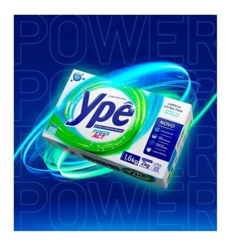 Imagem 3 de 3 de Sabão Em Pó Ypê Power Act Kit 3 Caixas De 1.6 kg Cada
