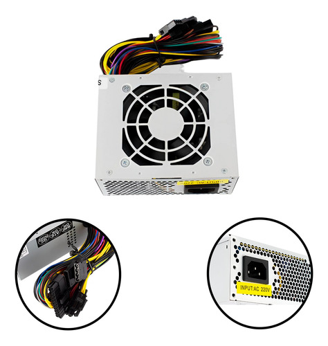 Fuente De Poder  600w Mini Atx Halion 