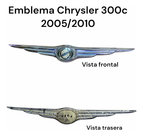 Emblema Chrysler Cajuela 300c 2005/2010 Usado