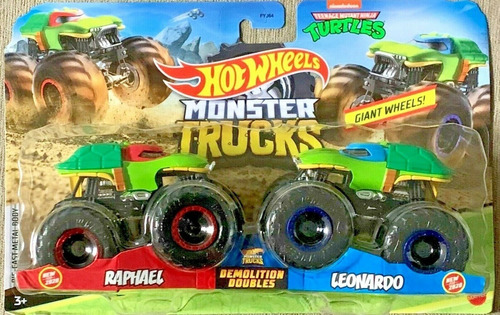 Hot Wheels Monster Truck Vs Doble Demolición Tortugas Ninja