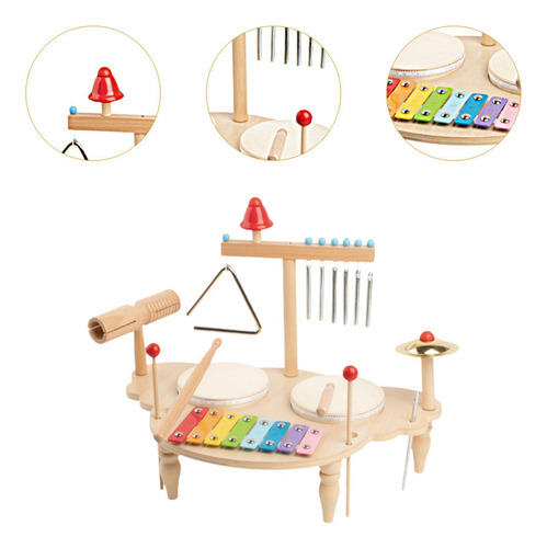 Conjunto De Bateria Infantil, Instrumento Musical Para