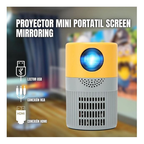 Proyector Mini Portátil Con Screen Mirroring  