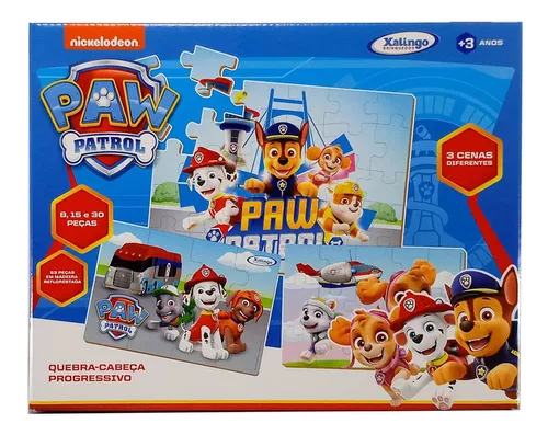 Quebra Cabeça 30 Peças em mdf - Paw Patrol