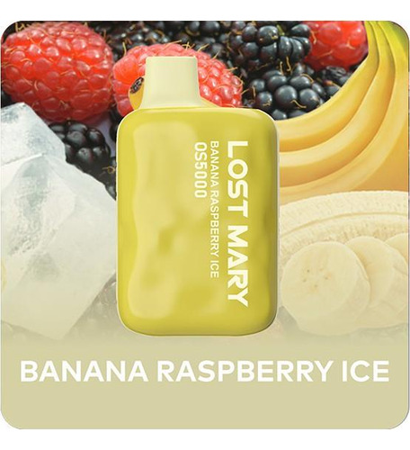 Lost Mary Os 5000 Pufs 2 Pack Sabor Banana Raspberry Ice