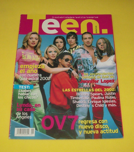 Ov7 Revista Teen Lynda Jeans Uff Paulina Rubio Anahi Shakira