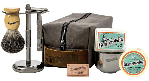 Set De Aseo Vintage De Lujo Para Hombre, Afeitado Humedo,...