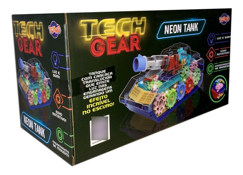 Tanque De Guerra Tech Gear Neon Transparente Toyng 46815