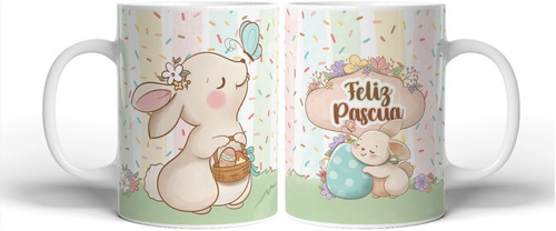 Plantillas Para Sublimar Taza Bolsita Pascua Dulce Conejiito