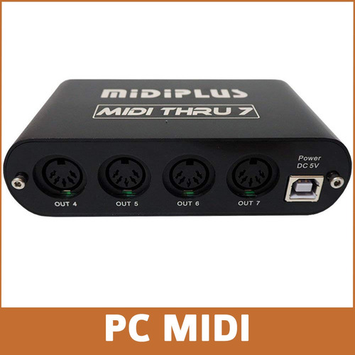 Imagen 4 de 10 de Midiplus Midi Thru 7 Interfaz Midi Usb 1 Midi In 7 Midi Out