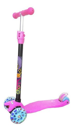 Patinete Infantil Com Luzes - Rosa