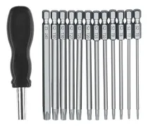 Comprar Juego De Puntas De Destornillador Largas Torx De 100 Mm, 13
