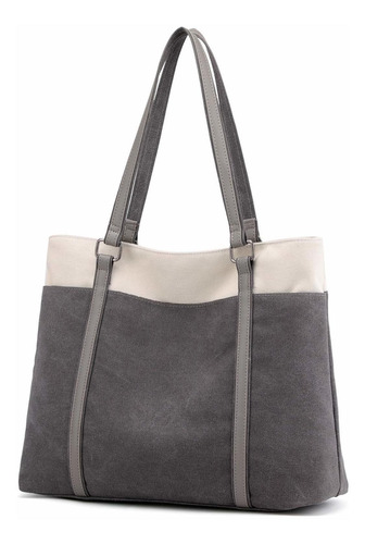 Goldwheat Bolso Mano Para Laptop Mujer Hombro Lona Trabajo