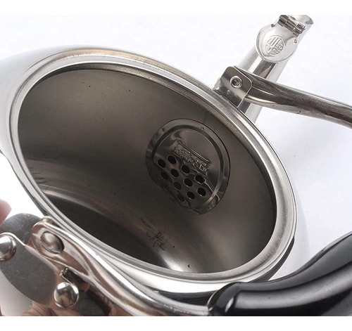 Tetera Acero Inoxidable Hervidor Silbadora Con Tapa 5 Litros