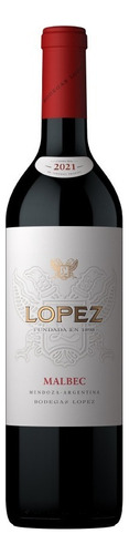 Vino Tinto López Malbec X 750ml De Bodegas López