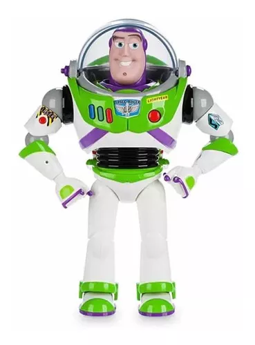  Disney Tienda oficial Buzz Lightyear figura de acción  interactiva parlante de Toy Story, cuenta con más de 10 frases en inglés,  interactúa con otras figuras y juguetes : Juguetes y Juegos