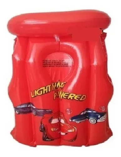 Imagen 2 de 2 de Chaleco Salvavidas Inflable Infantil Niños Dibujo Cars