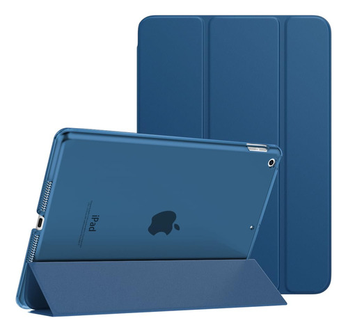 Funda Con Tapa Magnetica Para iPad Generacion 7 8 Y 9 Azul