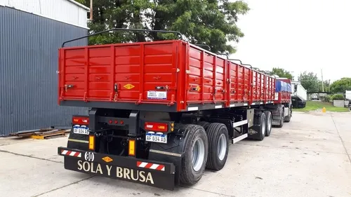 Acoplado Sola Y Brusa , Volcador Bilateral , 4 Ejes. 0km
