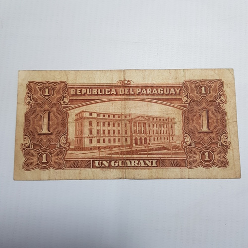Imagen 2 de 5 de Antiguo Billete Paraguay 1 Guarani 1943 Mag 59914