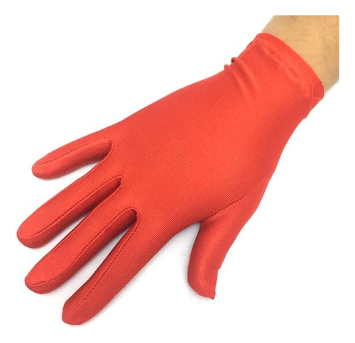 Guantes De Tela Cortos Lisos 21 Cm