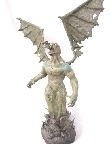 Figura Cuthulu Lovecraft Monstruo  En Resina Flexible