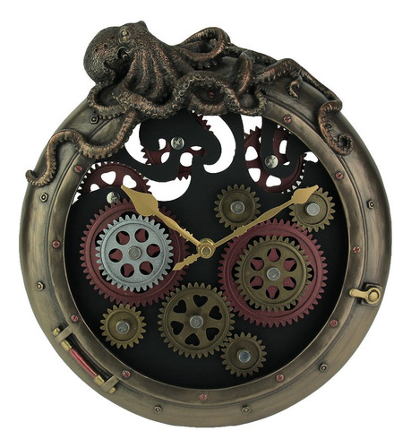 Veronese Design Steampunk - Reloj De Pared Con Diseno De Ojo