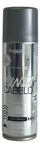 Spray Tinta Para Cabelo Não Mancha Sai Na Água 135ml Cor Prata