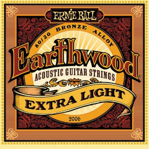 Imagem 6 de 7 de Cordas Para Violão Aço 010 Ernie Ball 2006 Earthwood 80/20