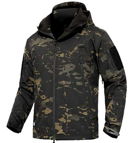 Chaqueta Impermeable De Invierno Camuflada Masculina Softs [