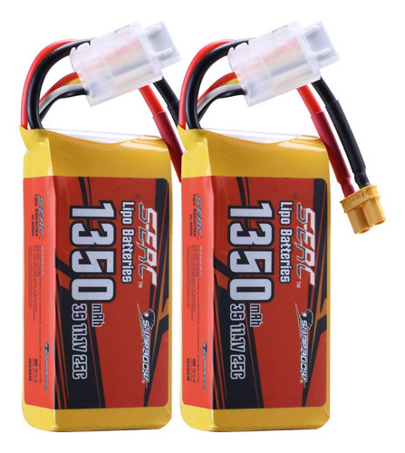 Sunpadow Bateria Lipo Rc De 11.1 V 3s 25c 1350 Mah Con Enchu