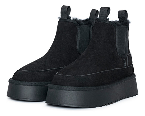 Botas Lamur Viamo Con Piel Y Plataforma