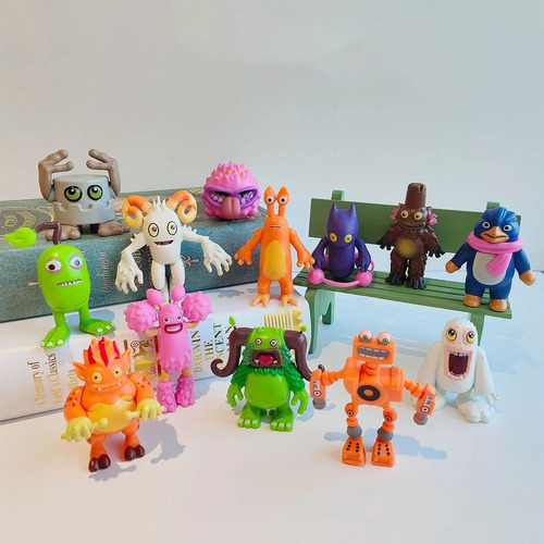 13 Peças Meus Monstros Cantores Wubbox Figura Brinquedos