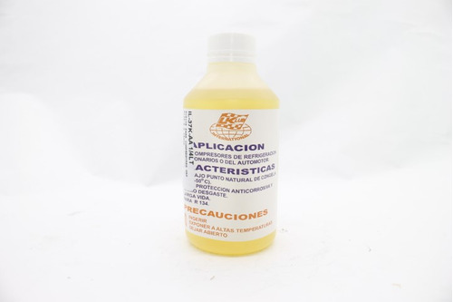 Aceite Compresor Refrigeración Gas R134a X 250cc Vehicular