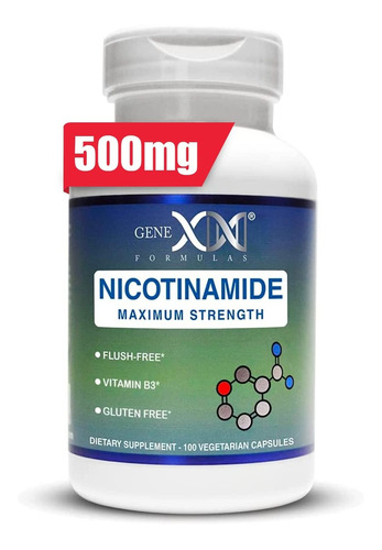 Genex Nicotinamida 500 Mg 100 Cpsulas De Niacina Sin Descarg