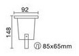 Imagen 2 de 10 de Spot Piso Aluminio Gu10 Apto Led Marca Candil Modelo E2001 Para Embutir O Aplicar Al Piso Ideal Deck Jardin Exteriores