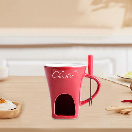 Taza Para Fondue, Taza Para Derretir Chocolate, Utensilios