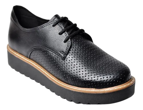 Zapato Clásico Mujer Savage Jm57 Cordones Livianos De Vestir Oxford Mocasín  - $ 1.795,5