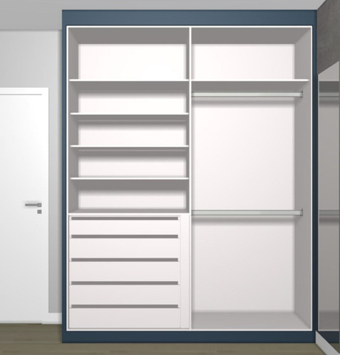 Projeto 2 Guarda Roupas Planejado Com Plano De Corte