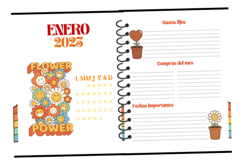 Agenda Good Vibes 2025 Personalizable