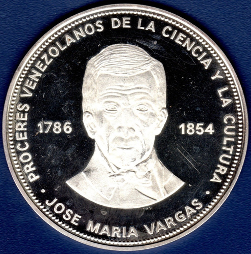 Medalla Plata Próceres Ciencia Y Cultura José María Vargas