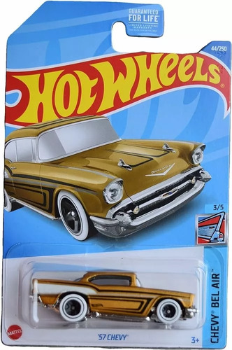 Hot Wheels Carro Chevrolet Chevy Bel Air 57 Colección Mattel