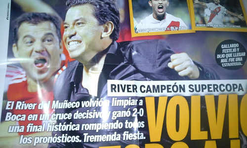 Diario Ole  Poster Gigante River Campeon Supercopa Argentina