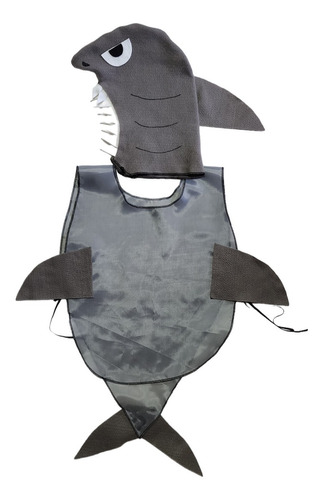 Disfraz De Tiburón Niños Niñas Animal Animalitos Con Pechera