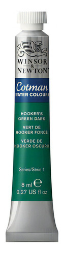 Pintura Acuarela Cotman Winsor Newton Tubo 8ml Color Escoger Color Hookers Green Dark - Verde Hooker Obscuro