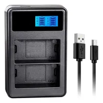 Comprar Cargador Doble Baterias Sony Np-fw50 Alpha A6100 A7 Nex3\u002F5\u002F7
