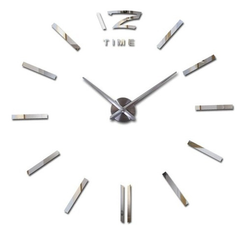 Reloj Para Armar De Pared Adhesivo 120cm 3d (elegir Color)