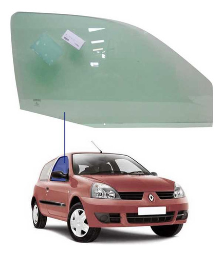 Vidro Porta Direita Renault Clio 1999 A 2016 Saint Gobain