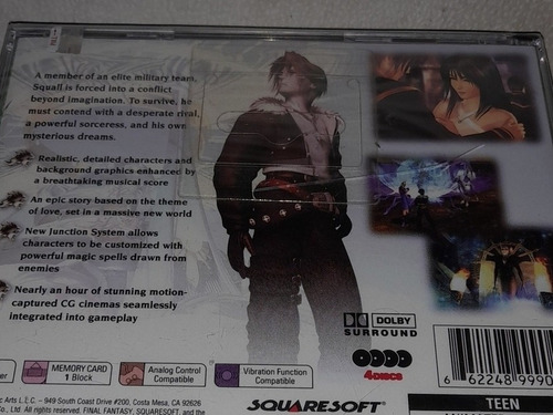Final Fantasy Viii Ps1 Videojuego Playstation One +++ (Usado)